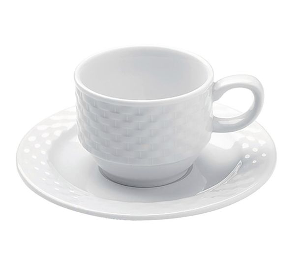 Tasse café en porcelaine ø6,5 cm 9cl blanc-Polo