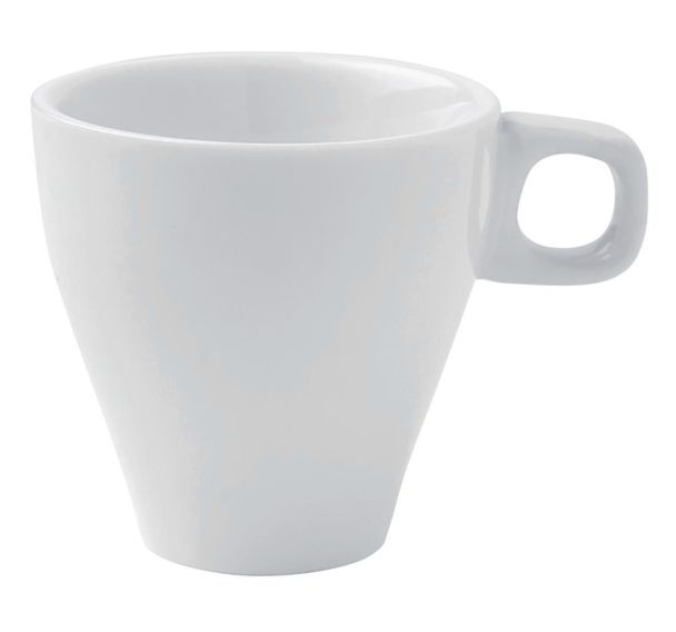 Tasse café en porcelaine ø6 cm 8cl blanc-Isis
