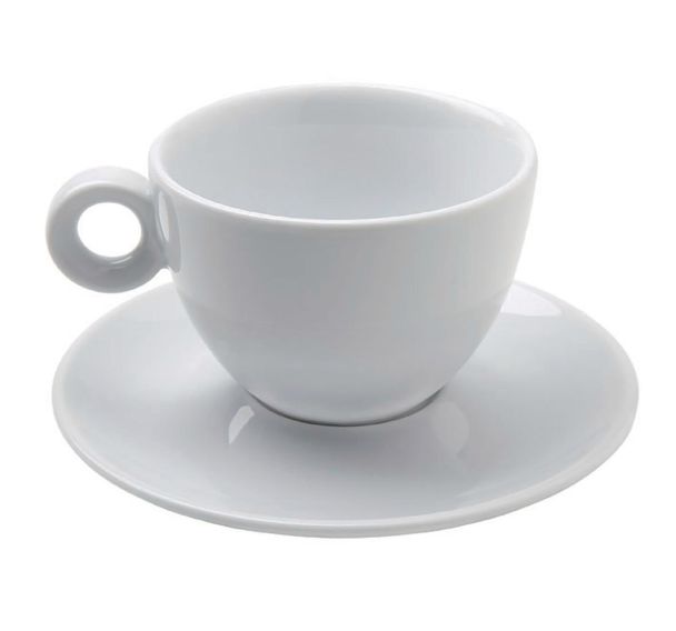 Tasse déjeuner en porcelaine ø10 cm 25cl blanc-Eo