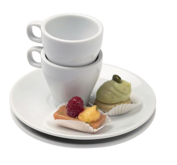Tasse thé en porcelaine ø7,5 cm 16cl blanc-Isis
