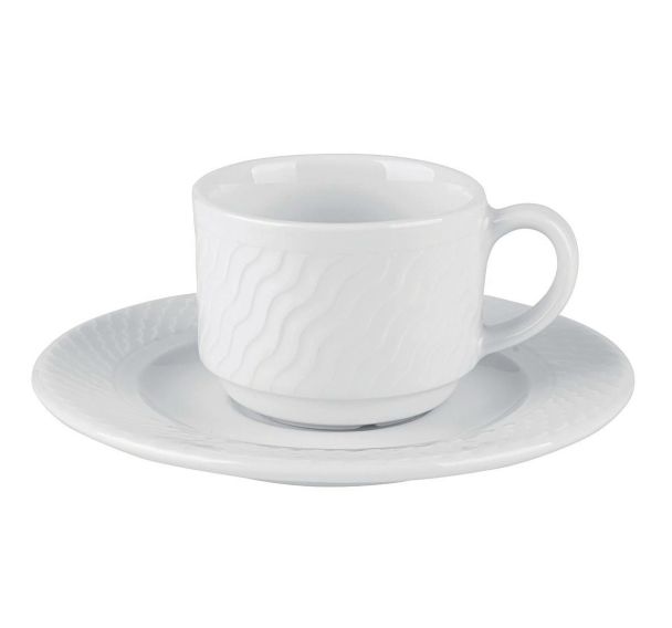 Tasse thé en porcelaine ø9 cm 23cl blanc-Panama