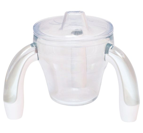 Tasse tripode antidérapante enfant avec couvercle Plastorex