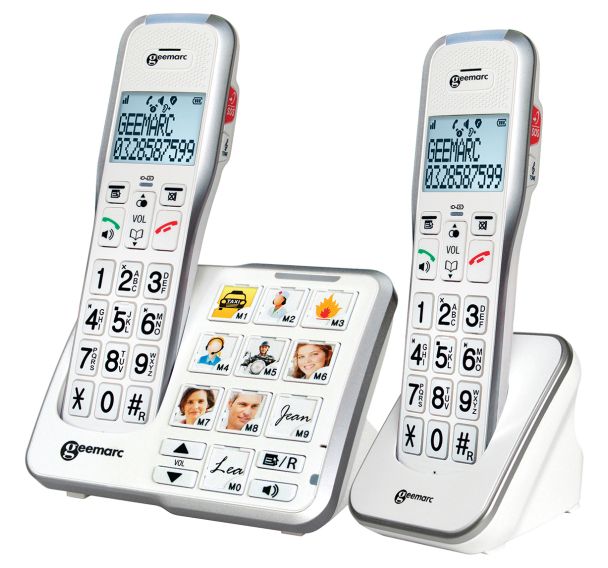 Téléphone duo sans fil Amplidect 595Photo avec touches Photo - Geemarc