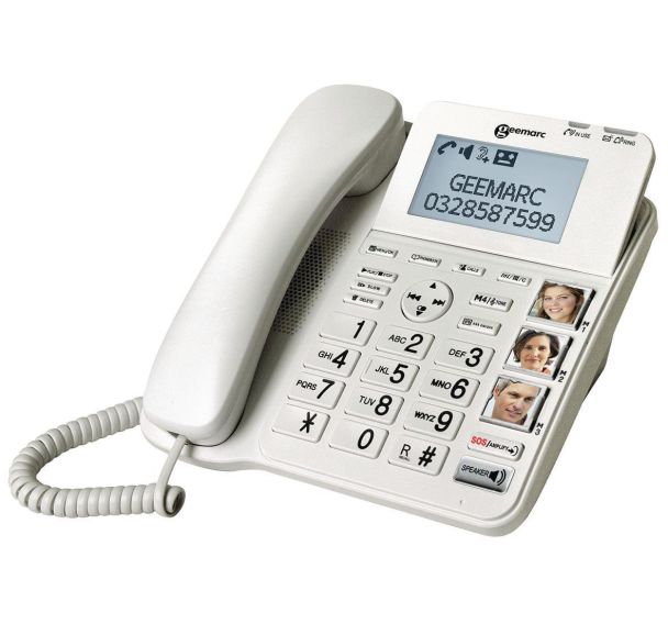 Téléphone filaire amplifié 50 dB CL595 - Geemarc