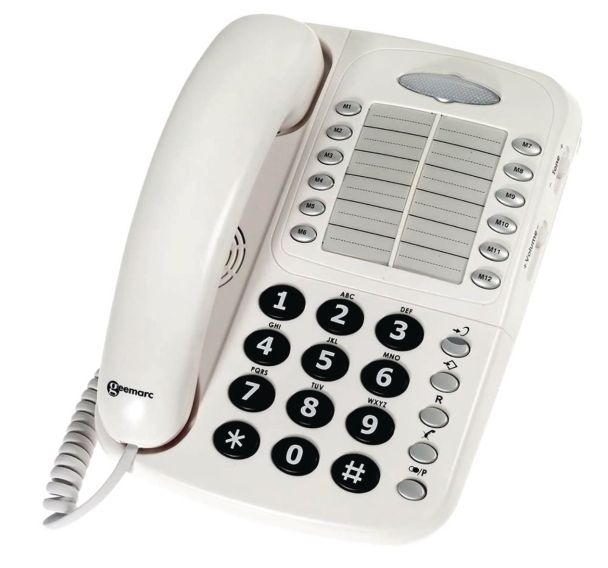 Téléphone filaire amplifié de bureau +30db CL1100 - Geemarc