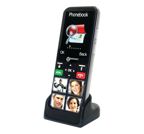 Téléphone portable 4G CL8000 amplifié + photos + bouton SOS - Geemarc