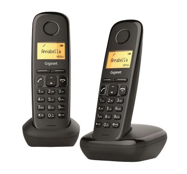 Téléphone résidentiel sans répondeur GIGASET-A170DUONOIR