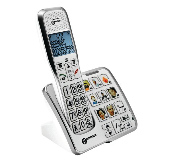 Téléphone sans fil Amplidect 595Photo avec touches Photo - Geemarc