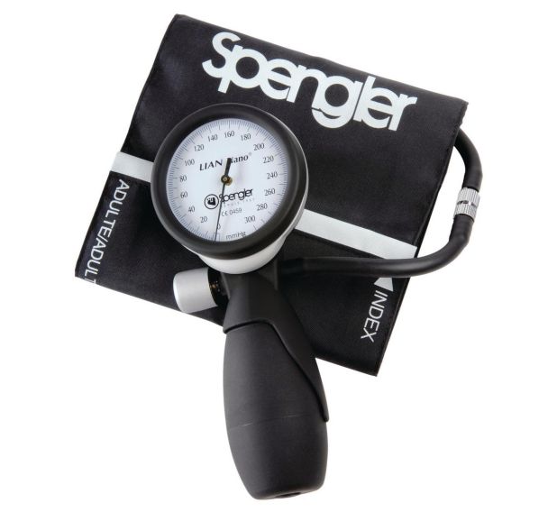 Tensiomètre et Brassard Lian Nano nylon noir adulte Spengler