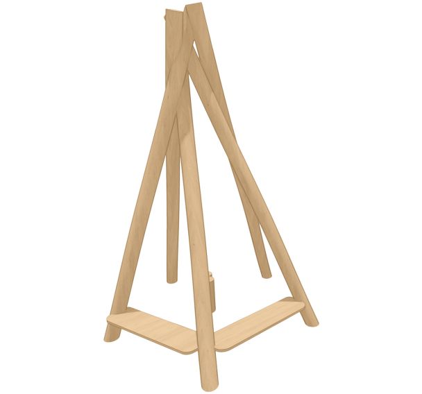 Tepee 5 faces robinier scellement direct