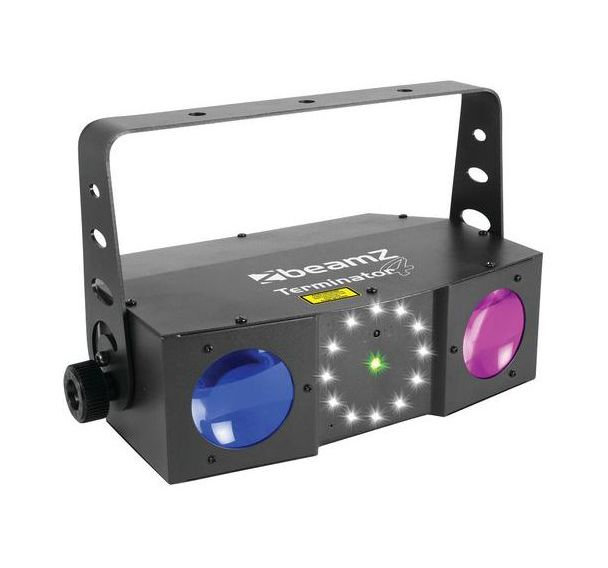 Terminator IV Double Moon LED avec laser et stroboscope