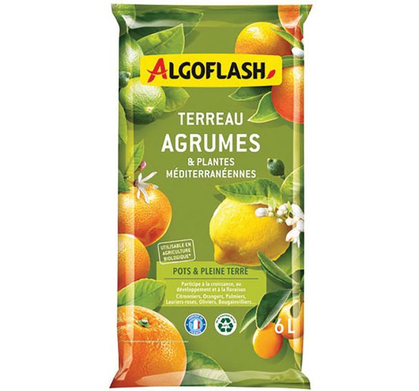 Terreau agrumes et plantes méditerranéennes 6l /nc