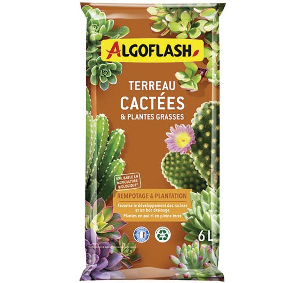 Terreau cactées et plantes grasses 6l /nc