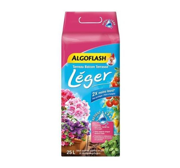 Terreau léger balcon et terrasse - 25l