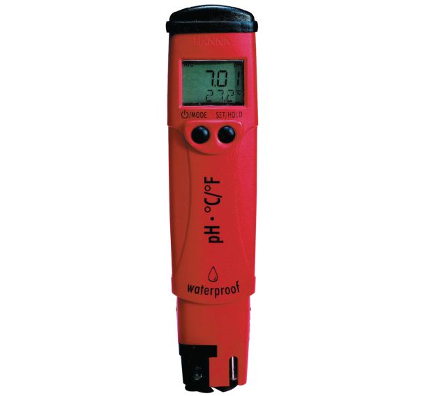 Testeur de pH étanche avec compensation et affichage température pHep 4