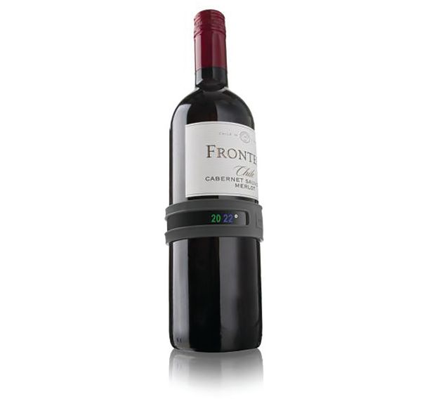 Thermomètre à vin bracelet gris