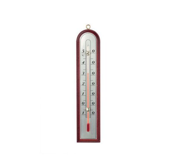 Thermomètre bois intérieur/extérieur 27cm ''Luxe''
