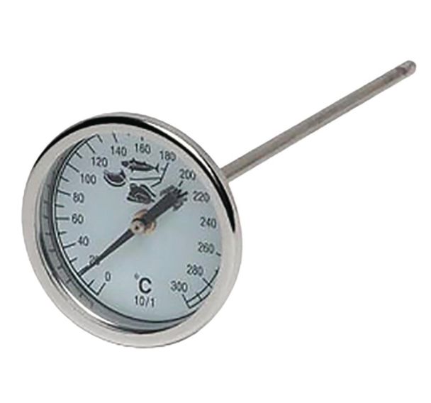 Thermomètre de friture, sonde cadran diam. 5 cm, de 0 à 300 C
