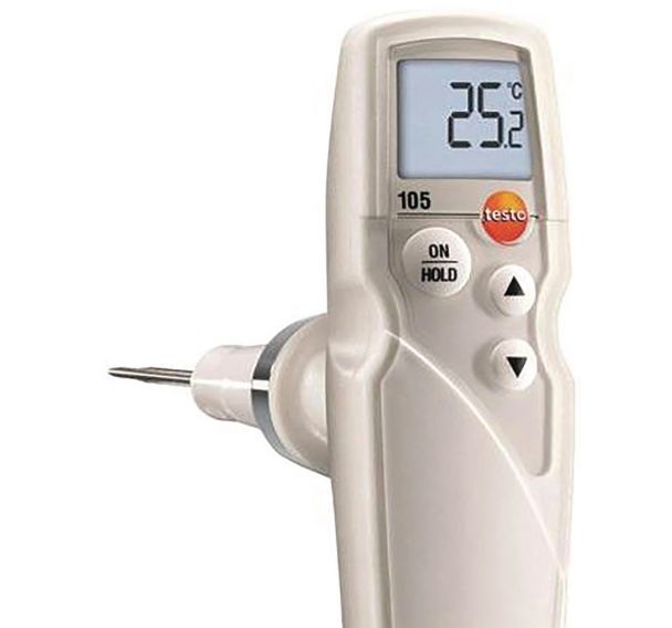 Thermomètre de pénétration avec pointe de sonde standard Testo 105