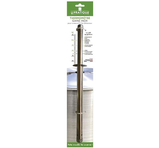 Thermomètre gaine acier inox Le Pratique