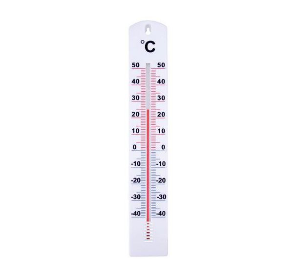 Thermomètre intérieur/extérieur en plastique 40cm