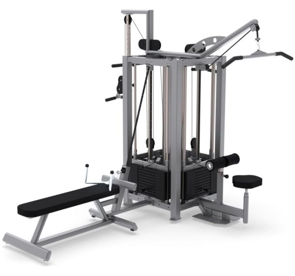 Tirage4 Laroq Tannac Structure grise Sellerie noire Plaques de 5 kg
