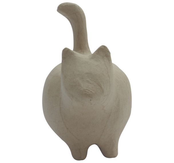 Tirelire chat debout 14x8,5x15cm (Lot de 4)