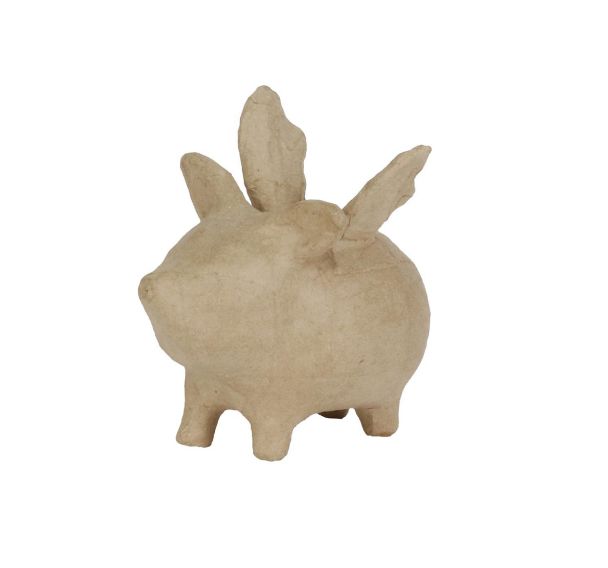 Tirelire cochon volant 15,5x11x14cm (Lot de 4)