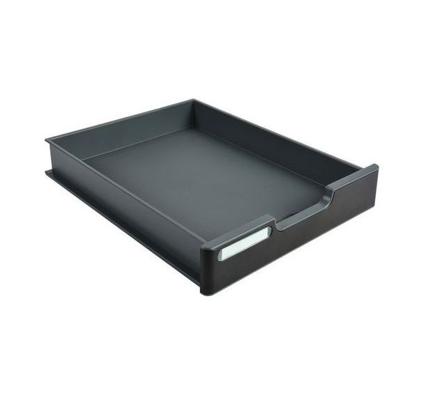 Tiroir modulodoc avec fronton pour case normale - gris souris/noir
