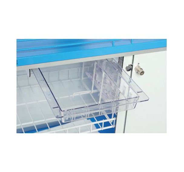 Tiroir thermoformé en ABS Dim 400 x 300 x 50 mm - chariot Nursing
