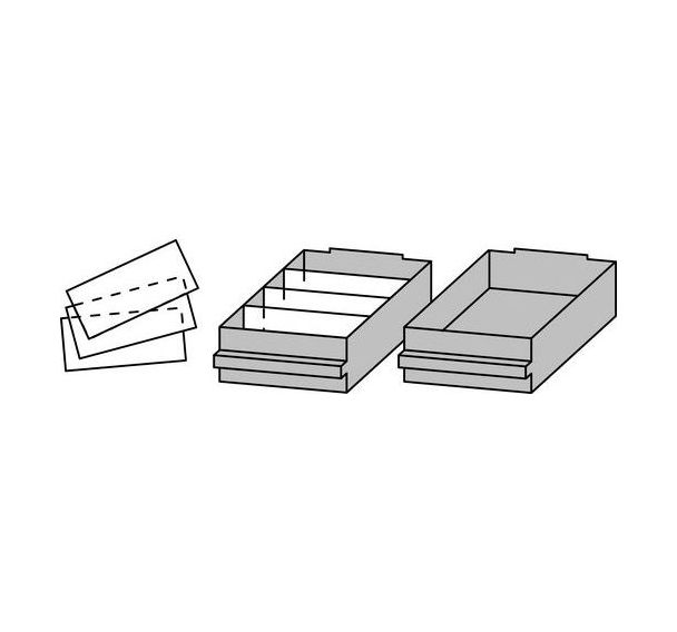 Tiroirs de type 2 pour armoire Combi-La modèle : 250-2