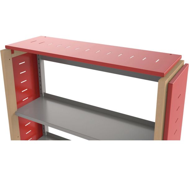 Toit d'habillage métal pour rayonnage Ellipse enfant - Manutan Expert