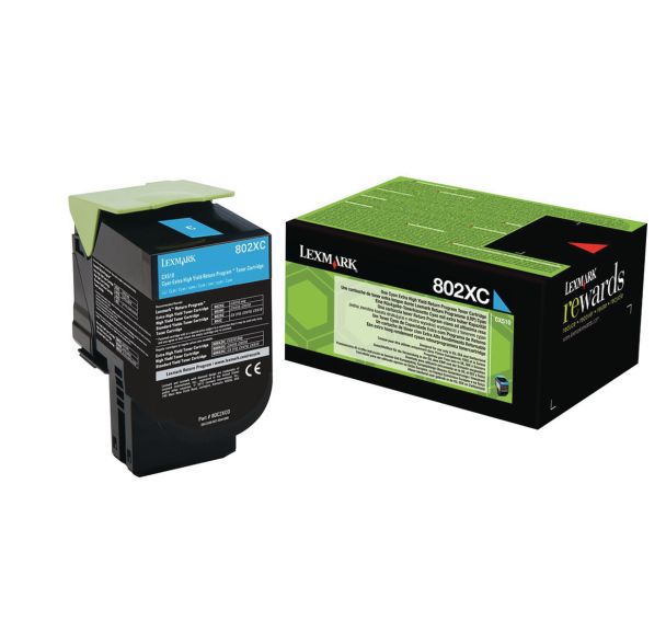Toner Cyan LEXMARK 4000p 802XC (80C2XC0)
