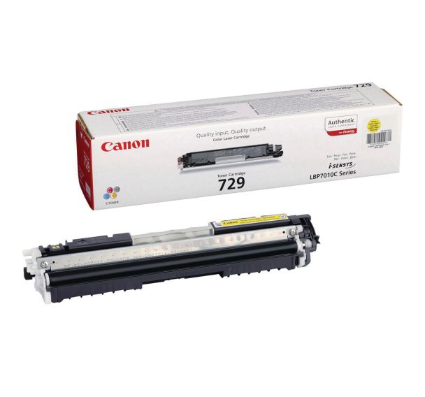 Toner Jaune Canon 729 Y p/I-SENSYS LBP7010C 1000 pages