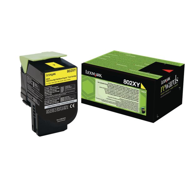 Toner Jaune LEXMARK 4000p 802XY (80C2XY0)