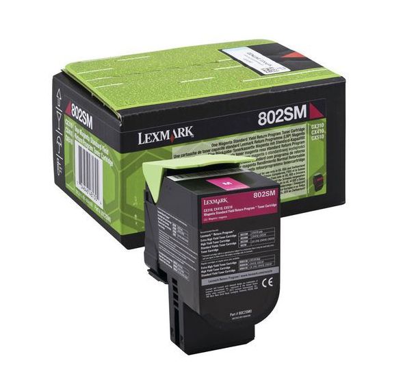 Toner Magenta LEXMARK 2000p 802SM(80C2SM0)