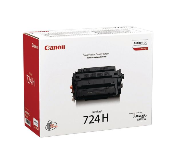 Toner Noir CANON 12500 pages (724H)