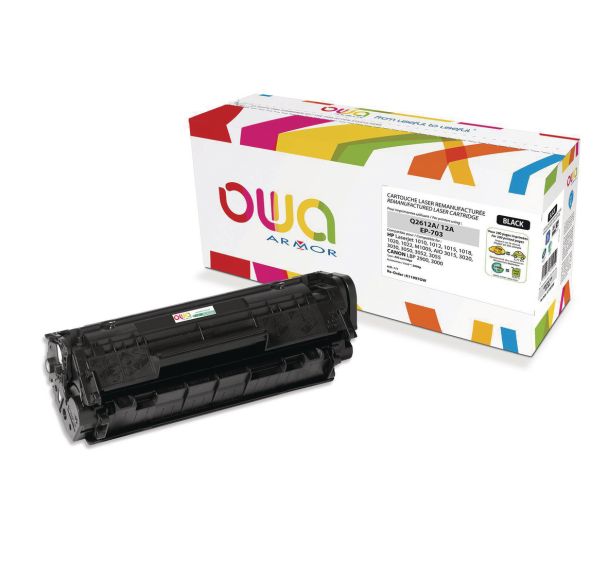 Toner capacité standard compatible HP 12A Black - OWA