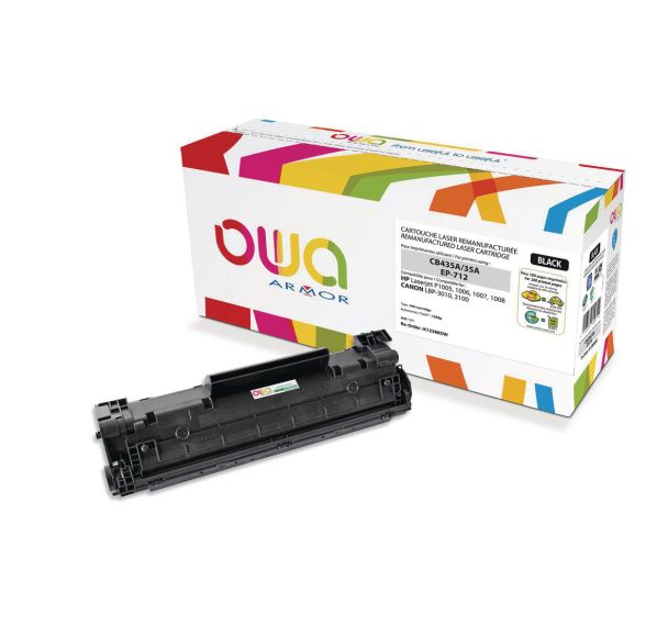 Toner capacité standard compatible HP 35A Black - OWA