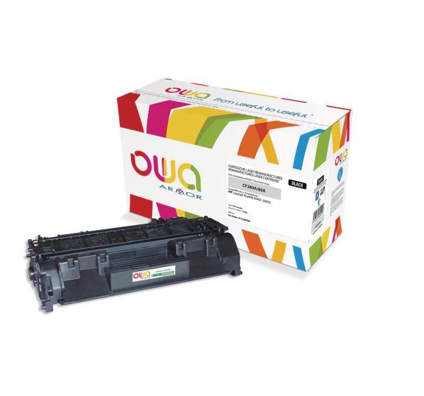 Toner capacité standard compatible HP 80A Black - OWA
