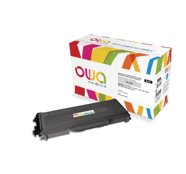 Toner haute capacité compatible Brother TN2120 Black - OWA