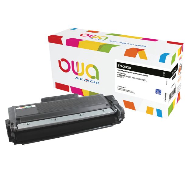 Toner haute capacité compatible Brother TN2420 NOIR - OWA