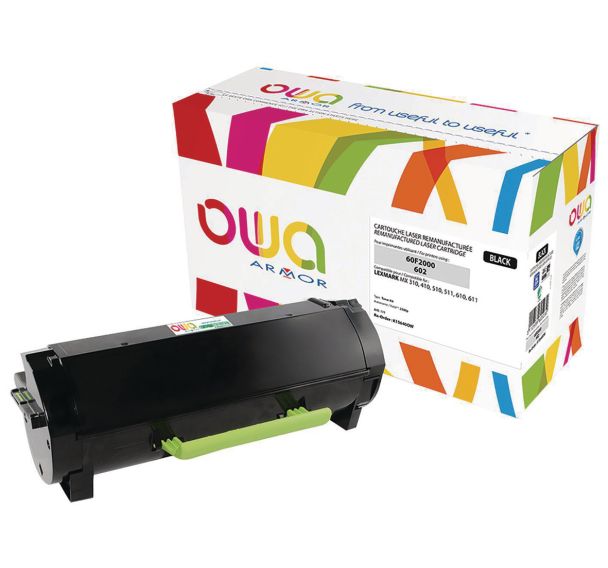 Toner laser noir reconditionné pour Lexmark MX511 - Owa