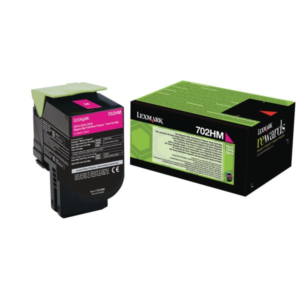 Toner magenta 3000 pages LEXMARK 702HM (70C2HM0)