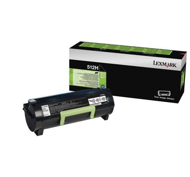 Toner noir 5000 pages Lexmark 512H (51F2H00)