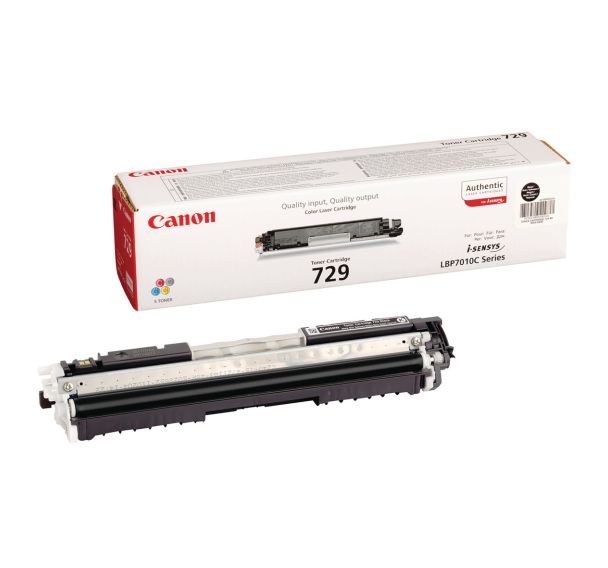 Toner noir Canon 729 BK p/I-SENSYS LBP7010C 1200 pages