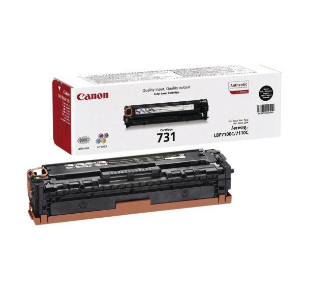 Toner noir Canon 731 BK p/I-SENSYS LBP7110Cw (1400 pages)