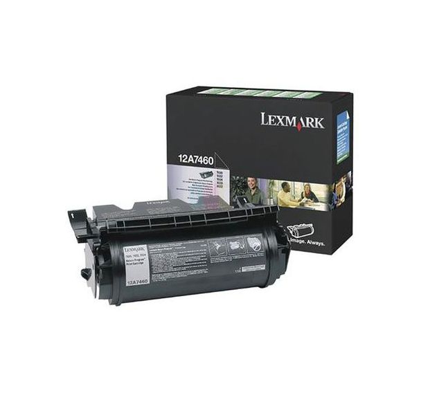 Toner noir LEXMARK 5000 pages (12A7460)