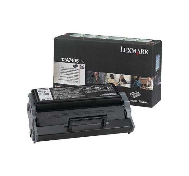 Toner noir LEXMARK 6000 pages (12A7405)