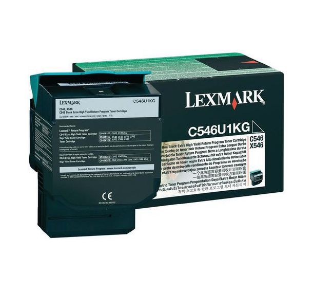 Toner noir LEXMARK 8000 pages (C546U1KG)